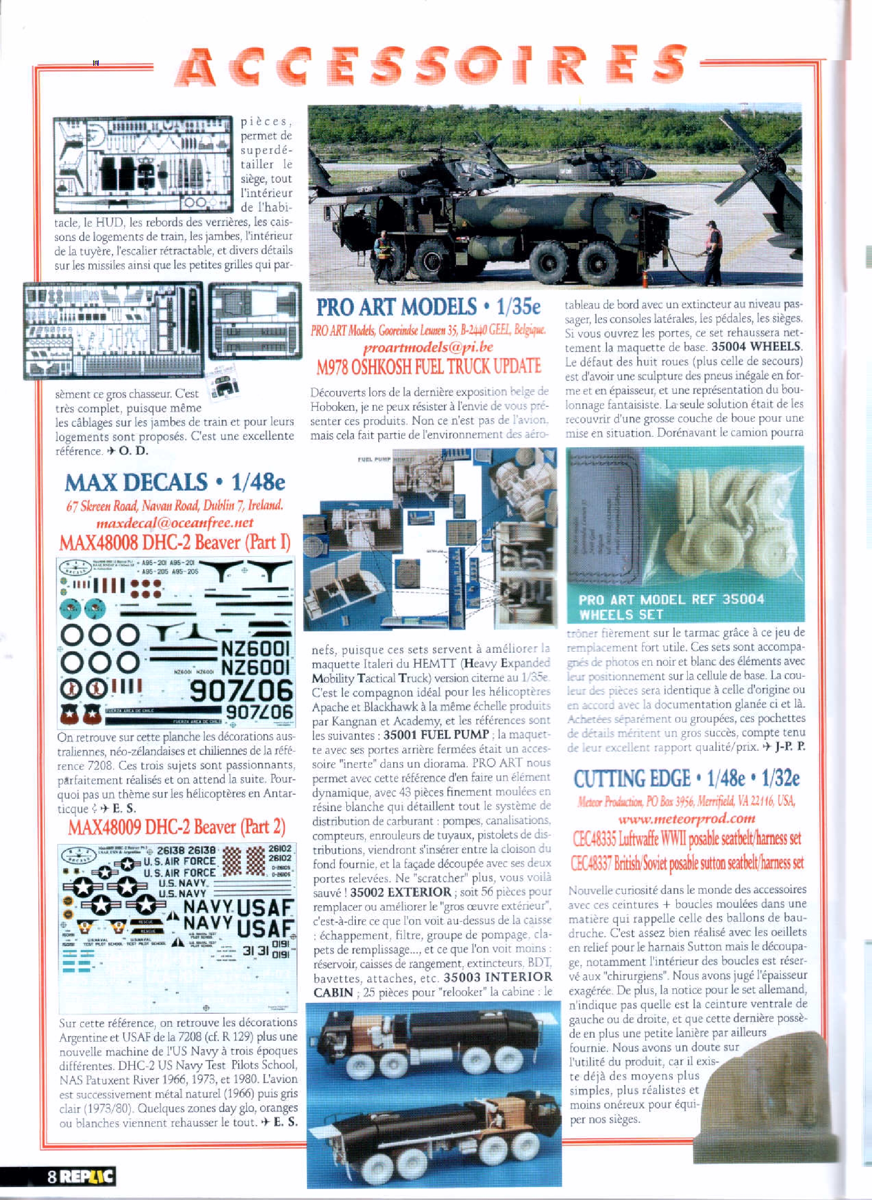 Replic 130 - Firefly MK I, Super Mystere B2, Fokker Dr I, Jean Demozay